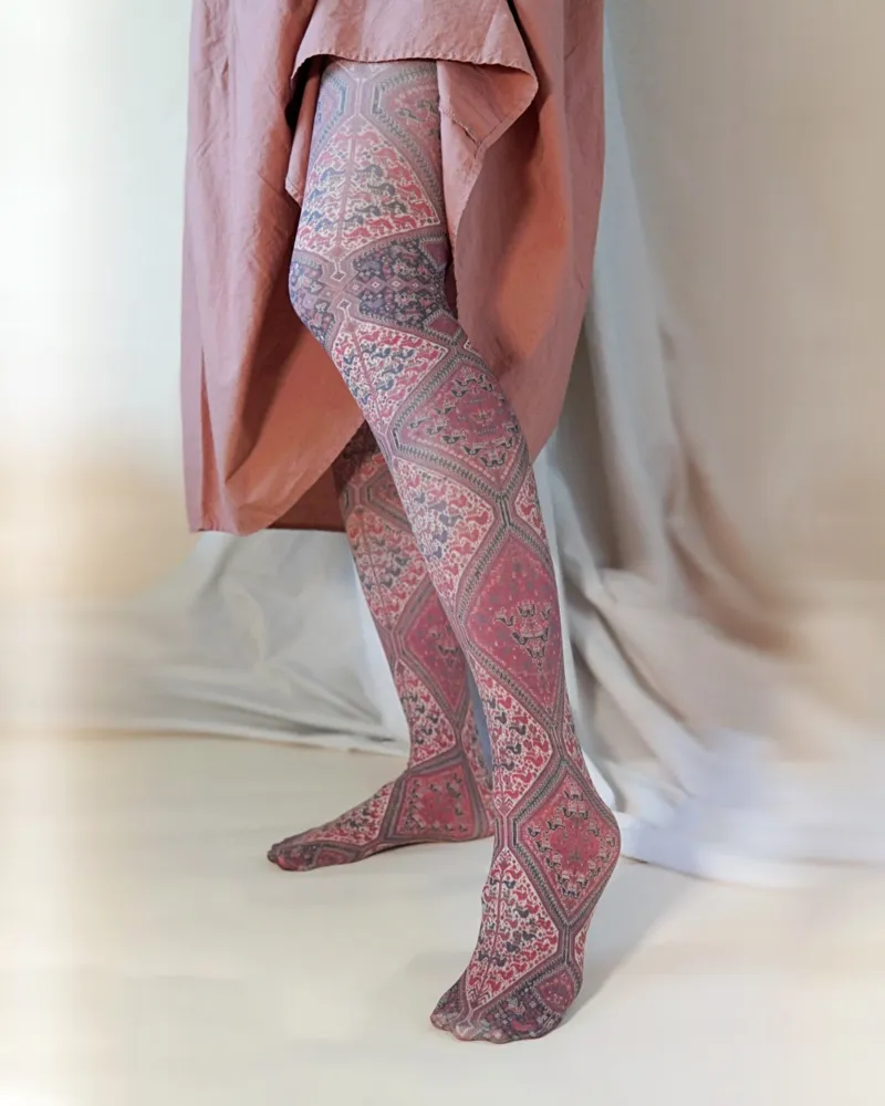The Japanese Bridge Printed Tights – Tabbisocks